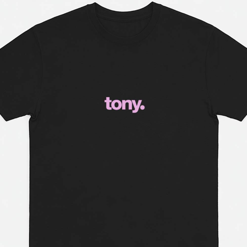 Tony - Black tee