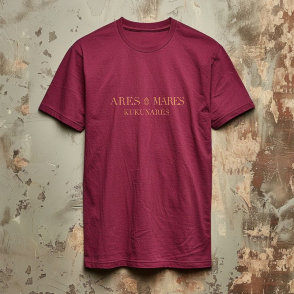 ARES MARES - burgundy  tee