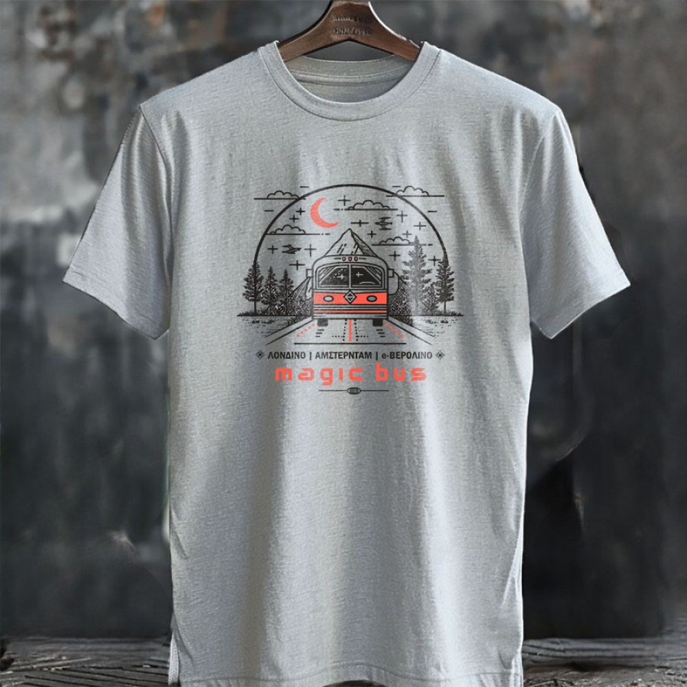Magic Bus - Iced Grey tee