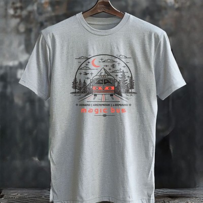 Magic Bus - Iced Grey tee