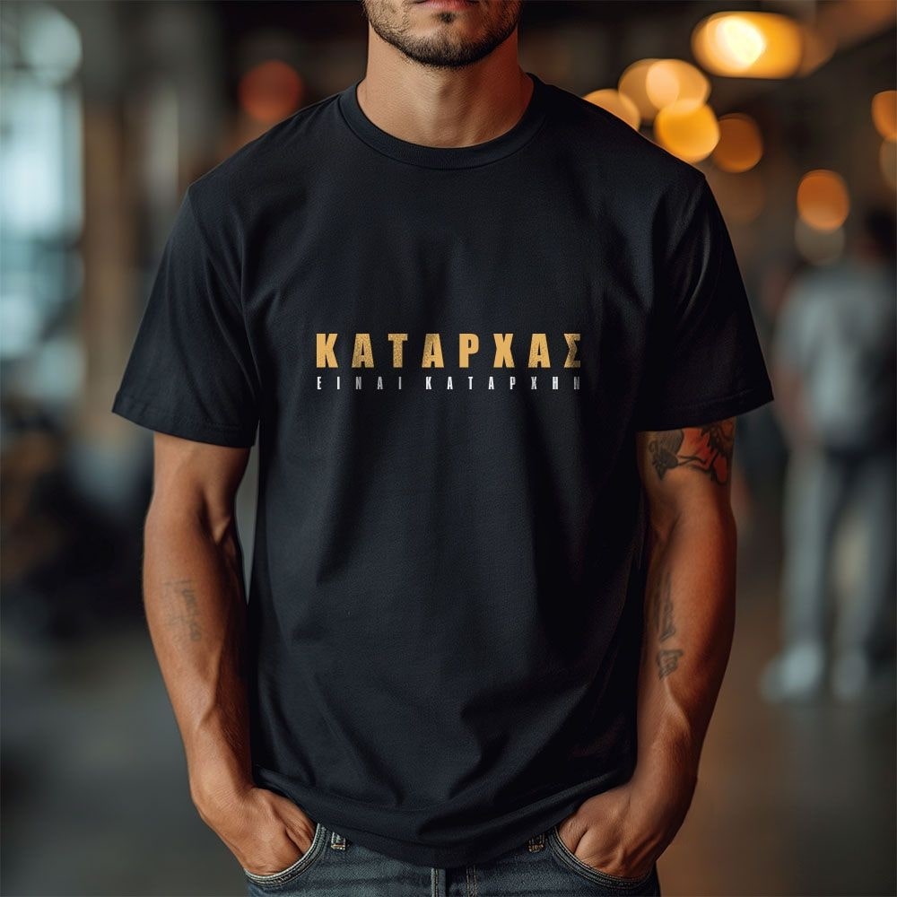 ΚΑΤΑΡΧΑΣ είναι Καταρχήν T-Shirt Μαύρο