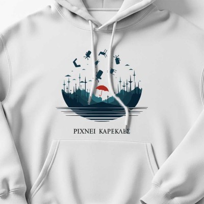 Ρίχνει καρέκλες - White Hoodie