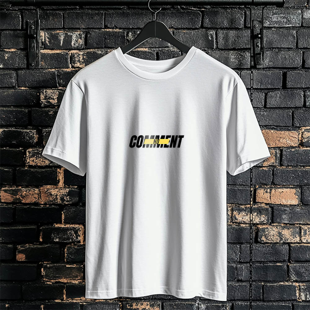 No comment - White tee