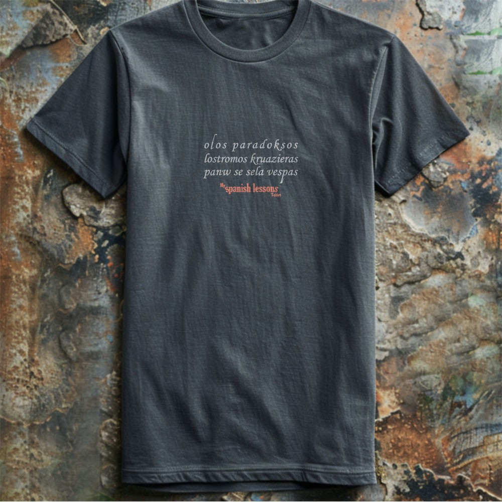 Όλως παραδόξως  (My spanish lessons tee) - Ανθρακί