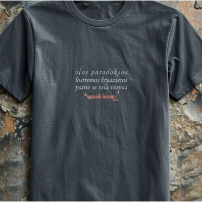 Όλως παραδόξως  (My spanish lessons tee) - Ανθρακί