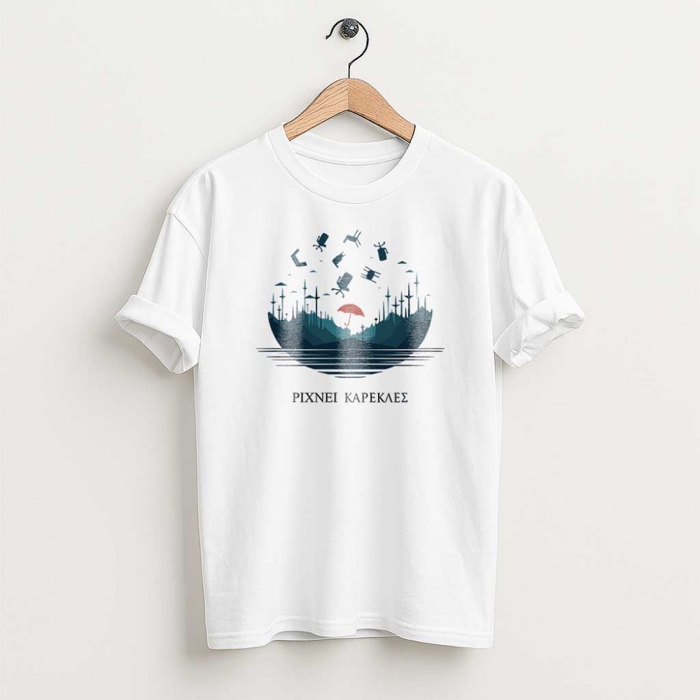 Ρίχνει καρέκλες - White tee