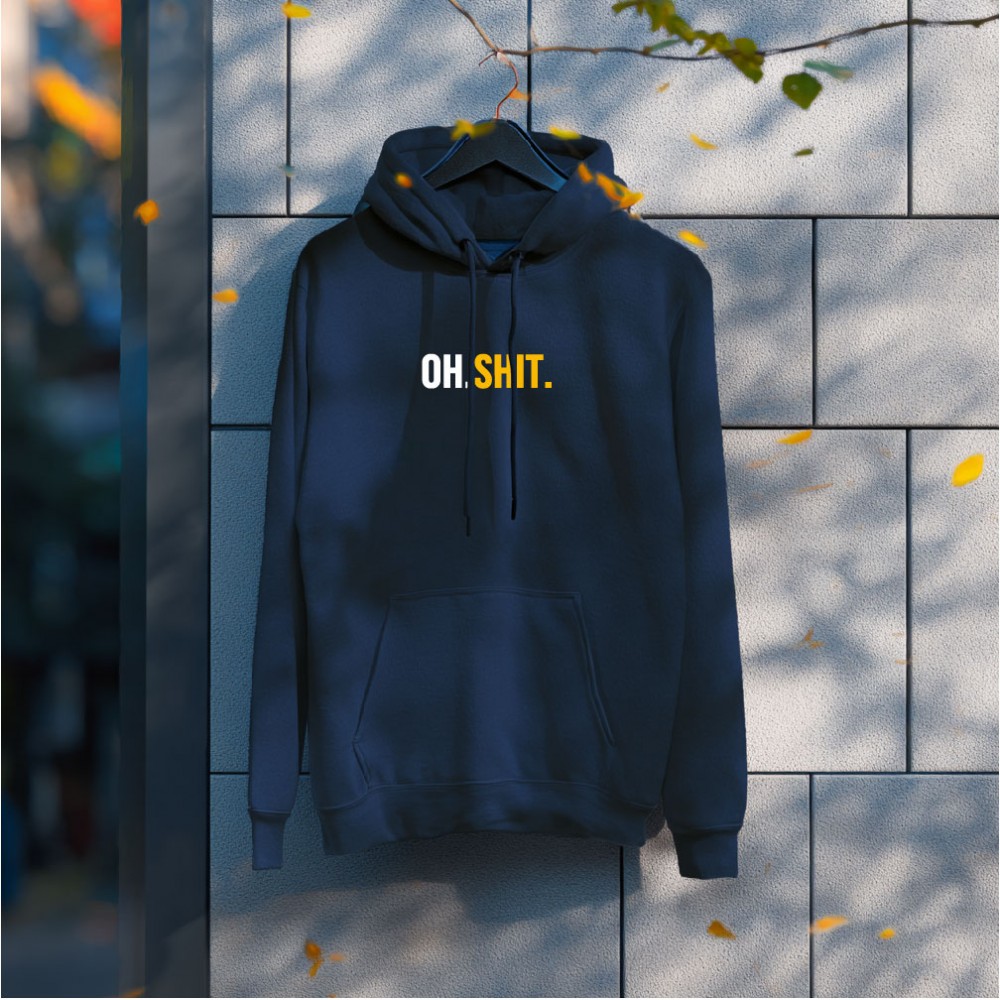 OH.SHIT. HOODIE - NAVY
