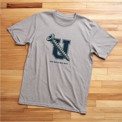 SCREWU  - Vintage Grey tee