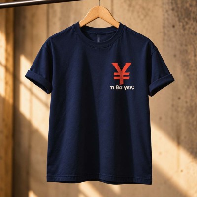τι θα γεν  Navy tee