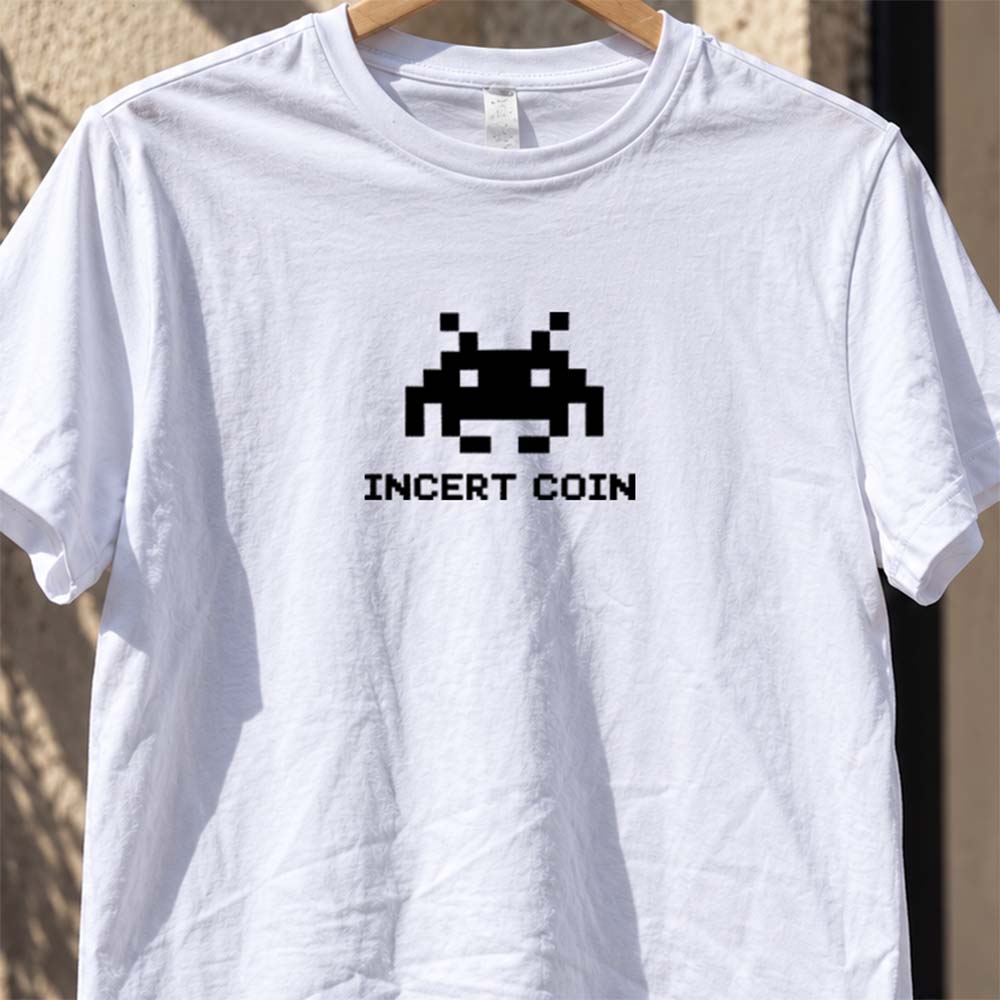 Insert coin White tee