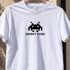 Insert coin White tee
