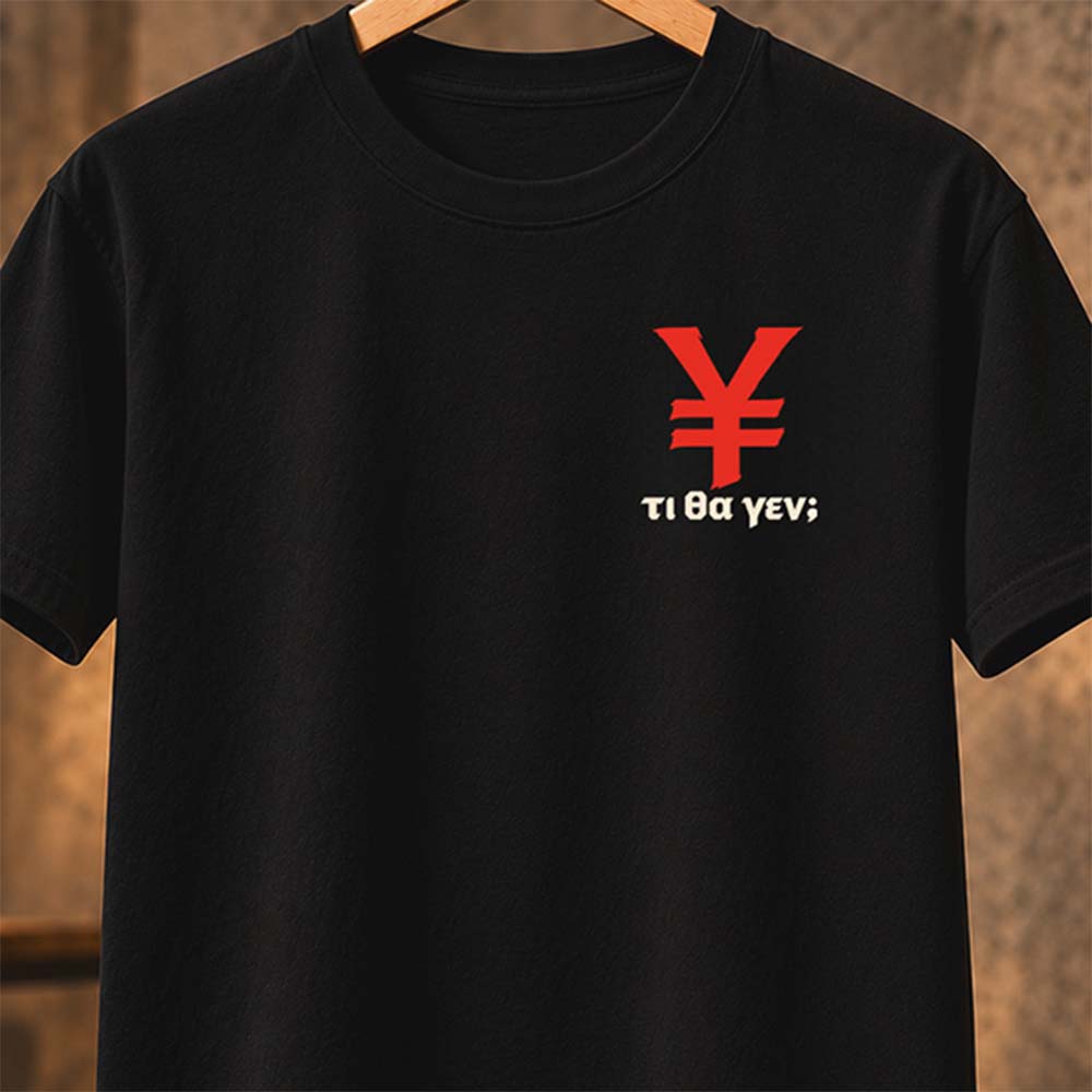 τι θα γεν  Black tee