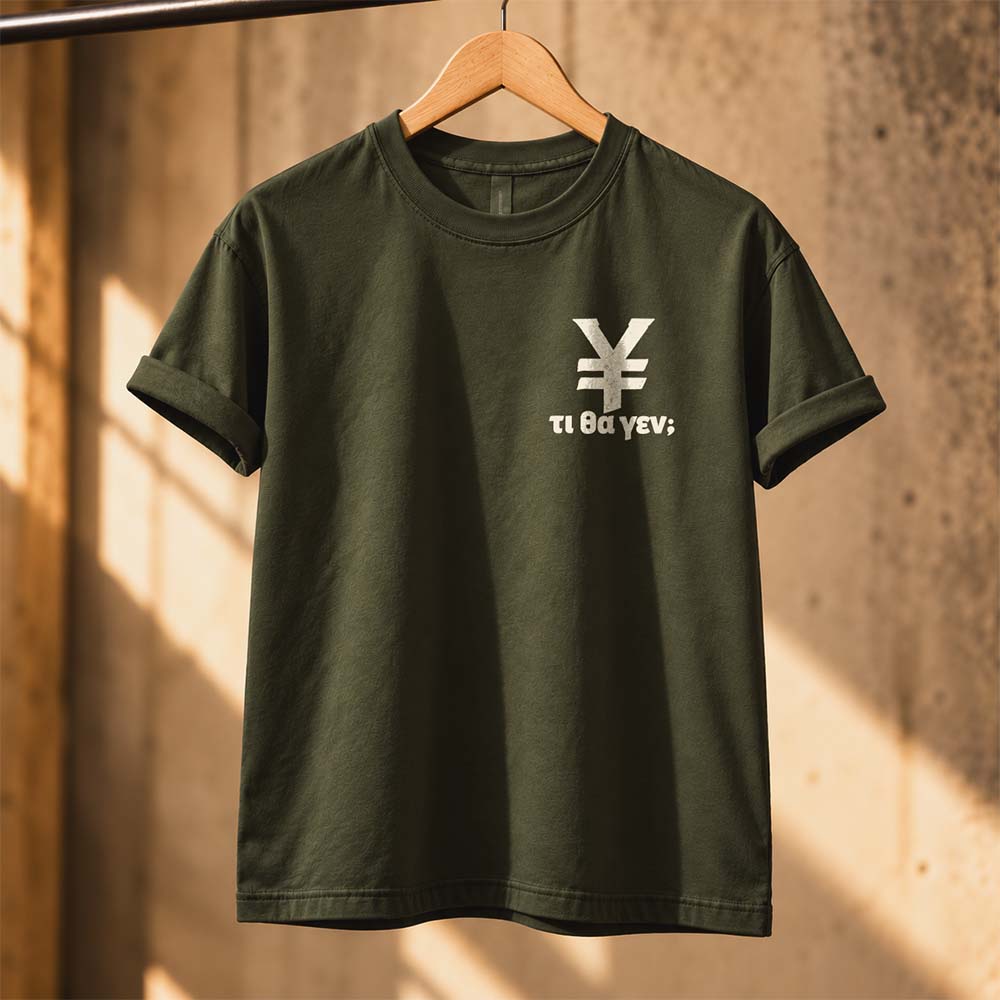 τι θα γεν  Khaki tee