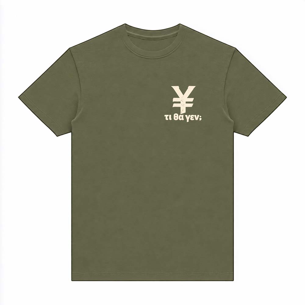 τι θα γεν  Khaki tee