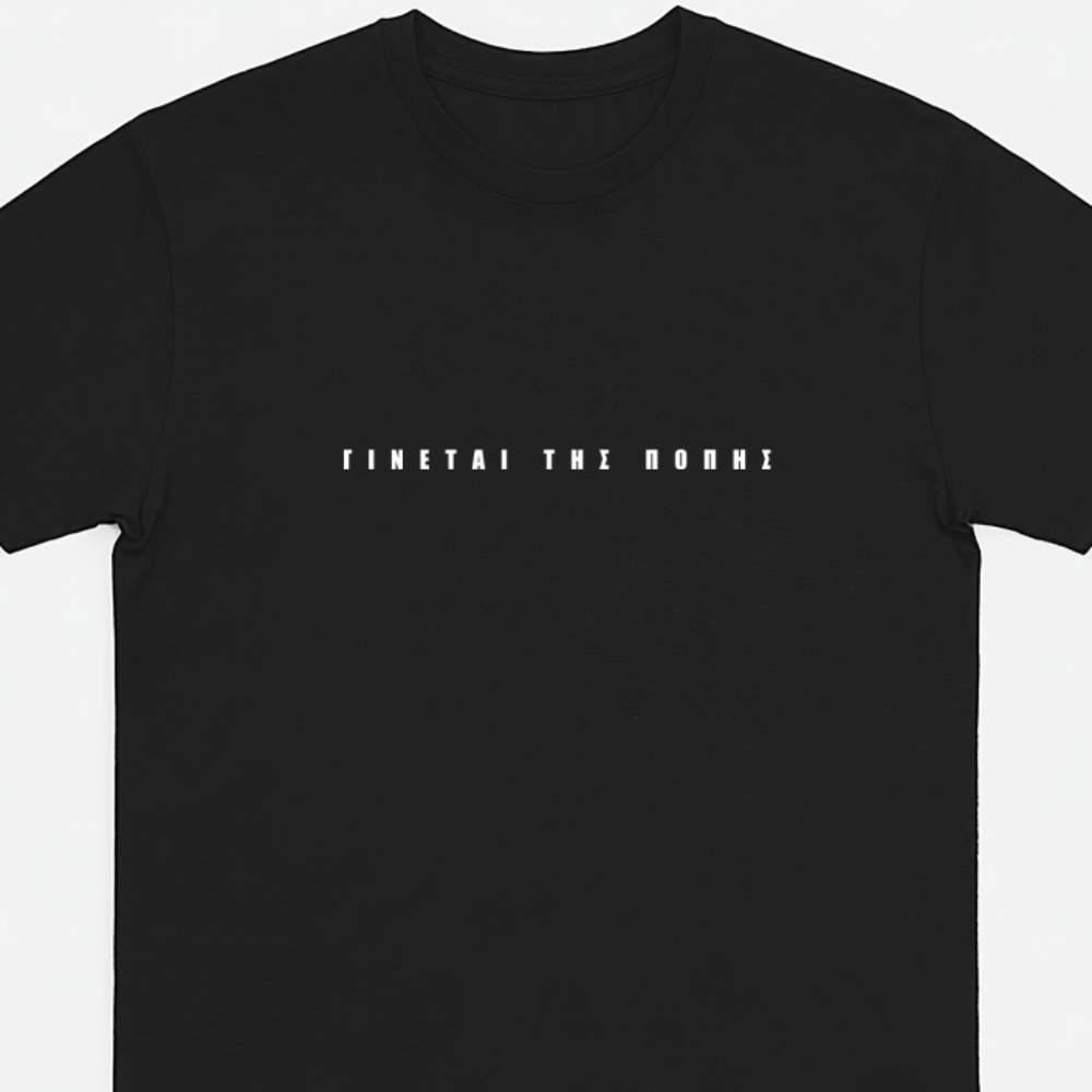 Γίνεται της Πόπης - Black tee