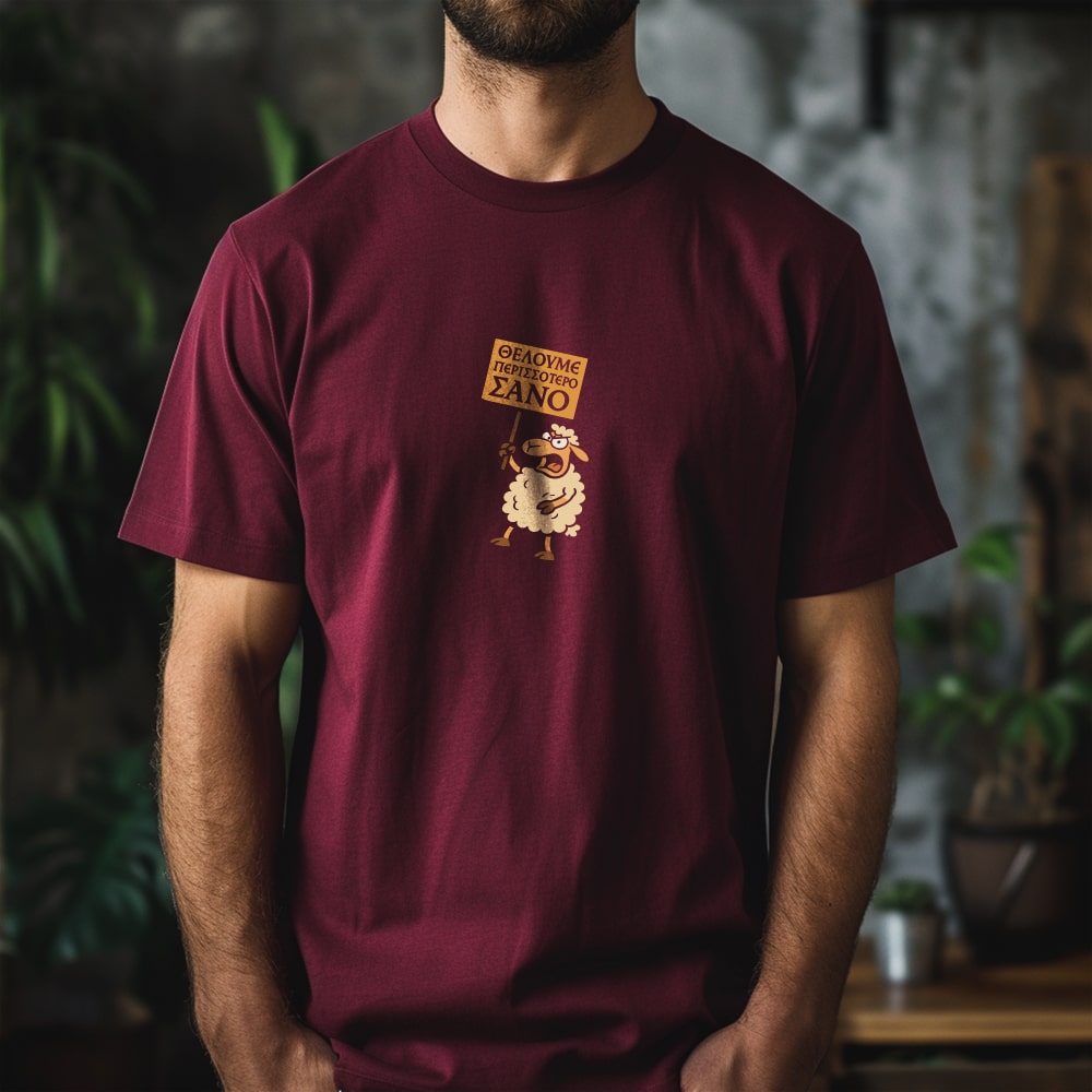 Θέλουμε περισσότερο Σανό - Μπορντό T-Shirt