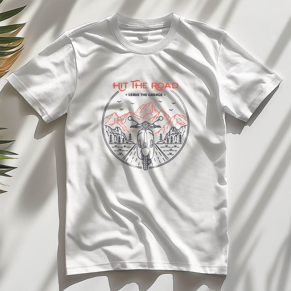 Hit the road - White tee