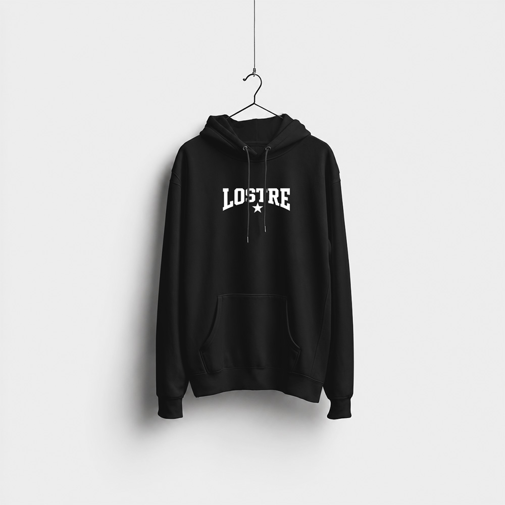 Λοστρέ - Black Hoodie