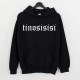 tinosisisi Hoodie Μαύρο