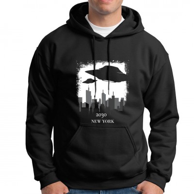2030 New York- Black Hoodie