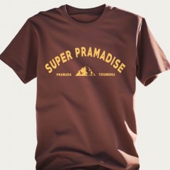 Super Pramadise -Brown tee