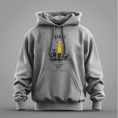 Βροχές και κάτι γίδες - Iced Grey Hoodie