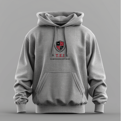 Τ.Ε.Ι. Ζαμπονοκοπτικής - Grey Hoodie Τ.Ε.Ι. Ζαμπονοκοπτικής - Grey Hoodie