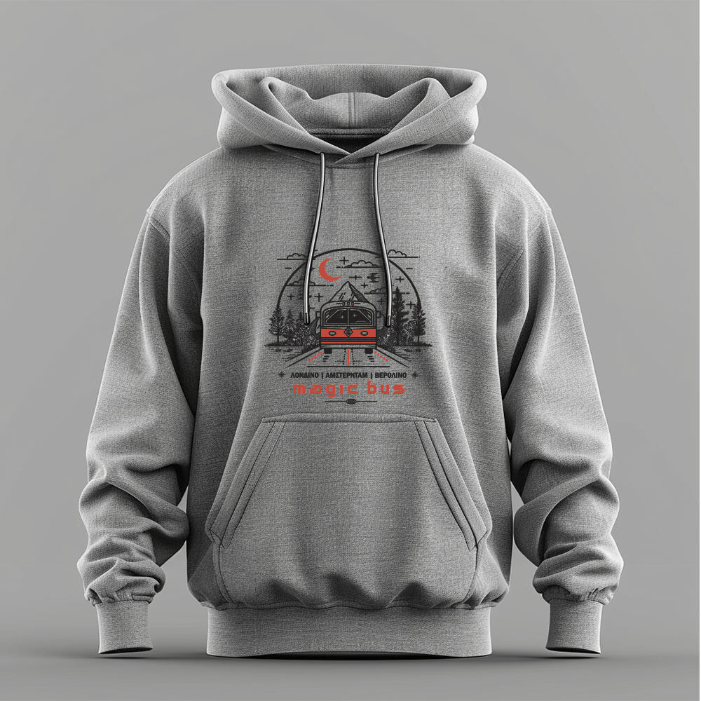 Magic Bus - Iced Grey Hoodie