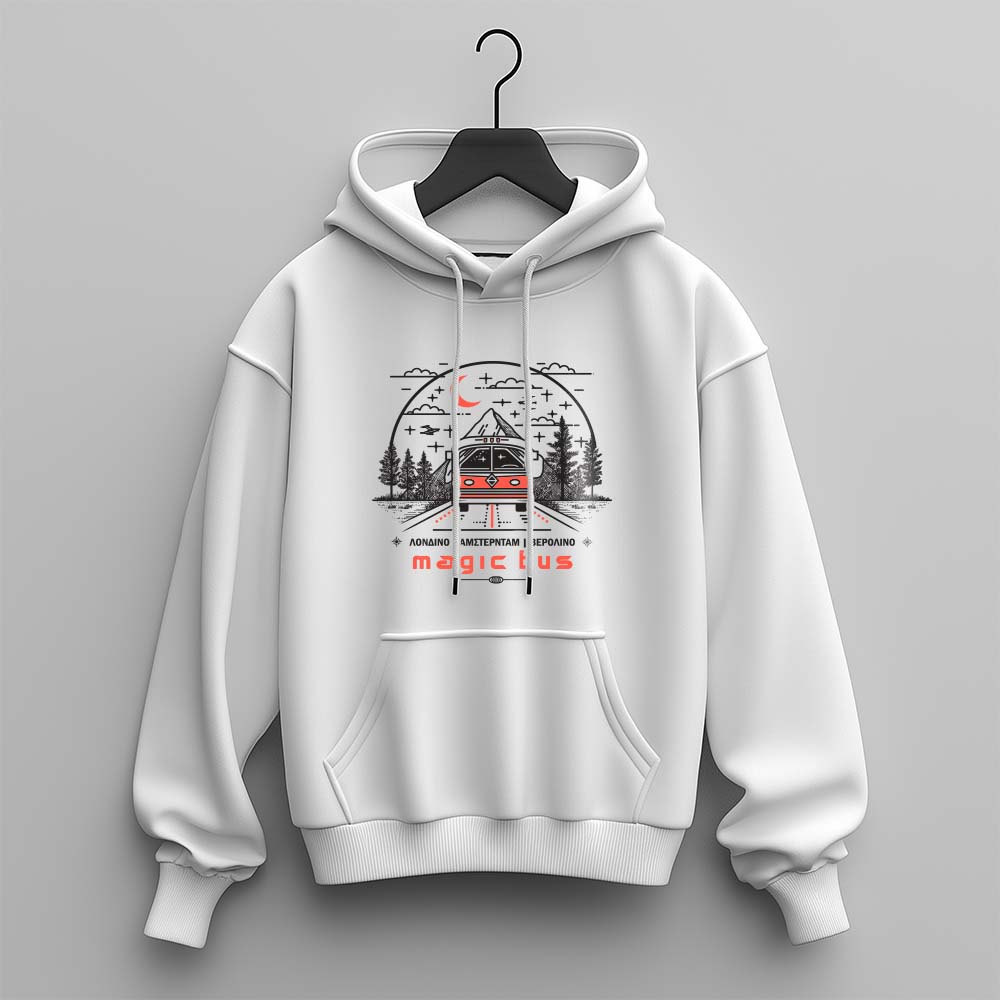Magic Bus - White Hoodie