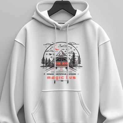 Magic Bus - White Hoodie